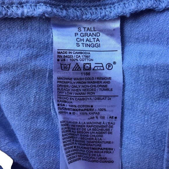 Old Navy Chambray Open Back Balloon Sleeve Blue Dress Size S Tall - Picture 7 of 7